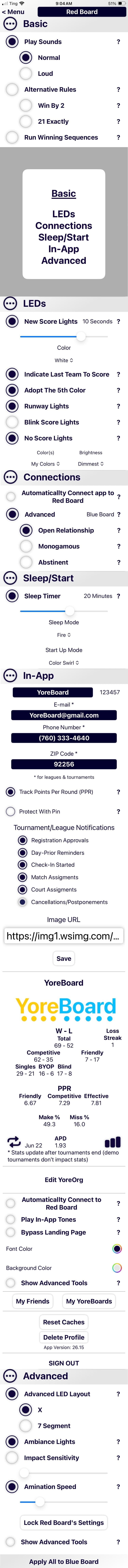 UI for adjusting YoreBoard scoring settings
