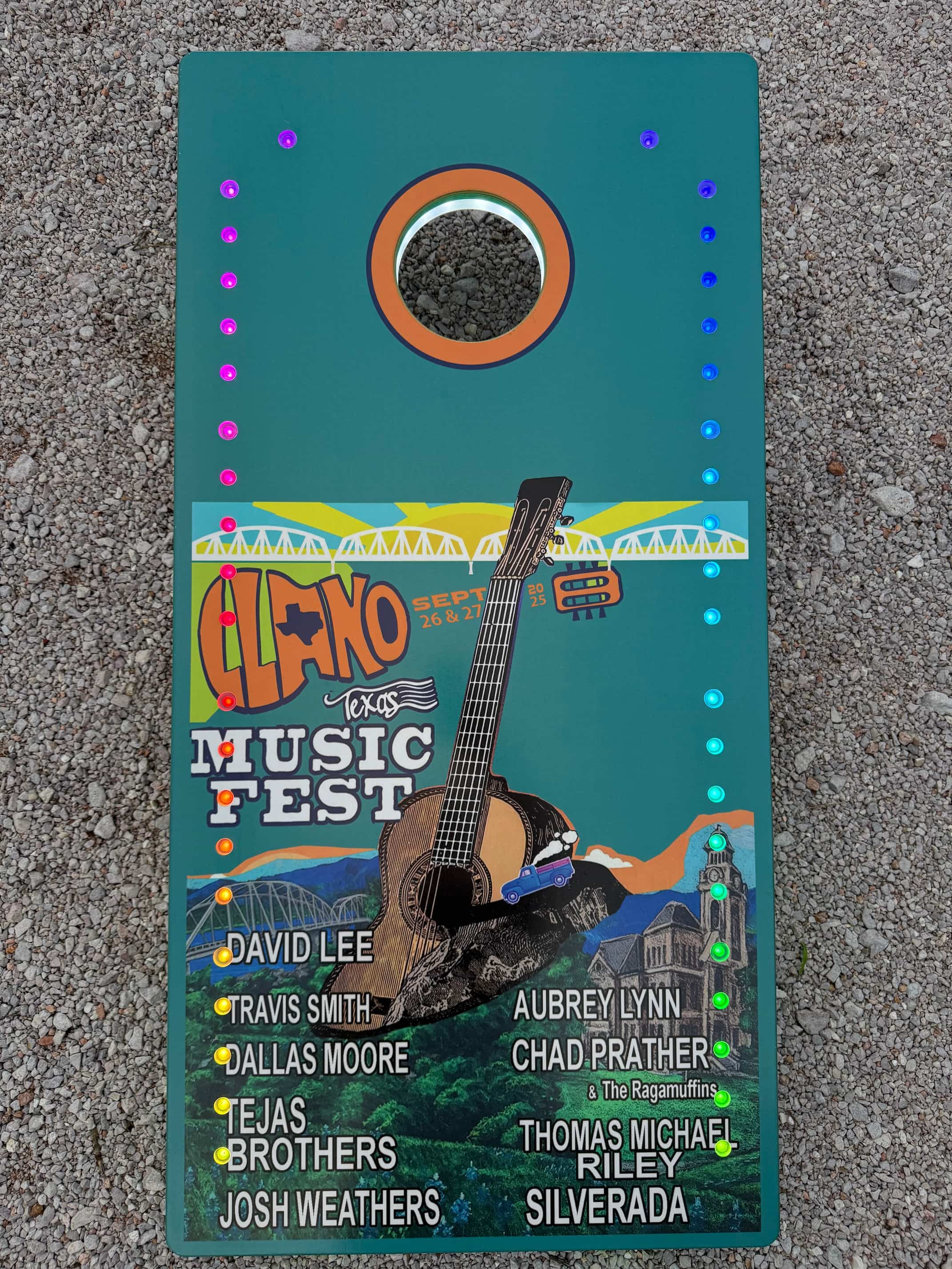 Customer example of a direct print design and LED layout.