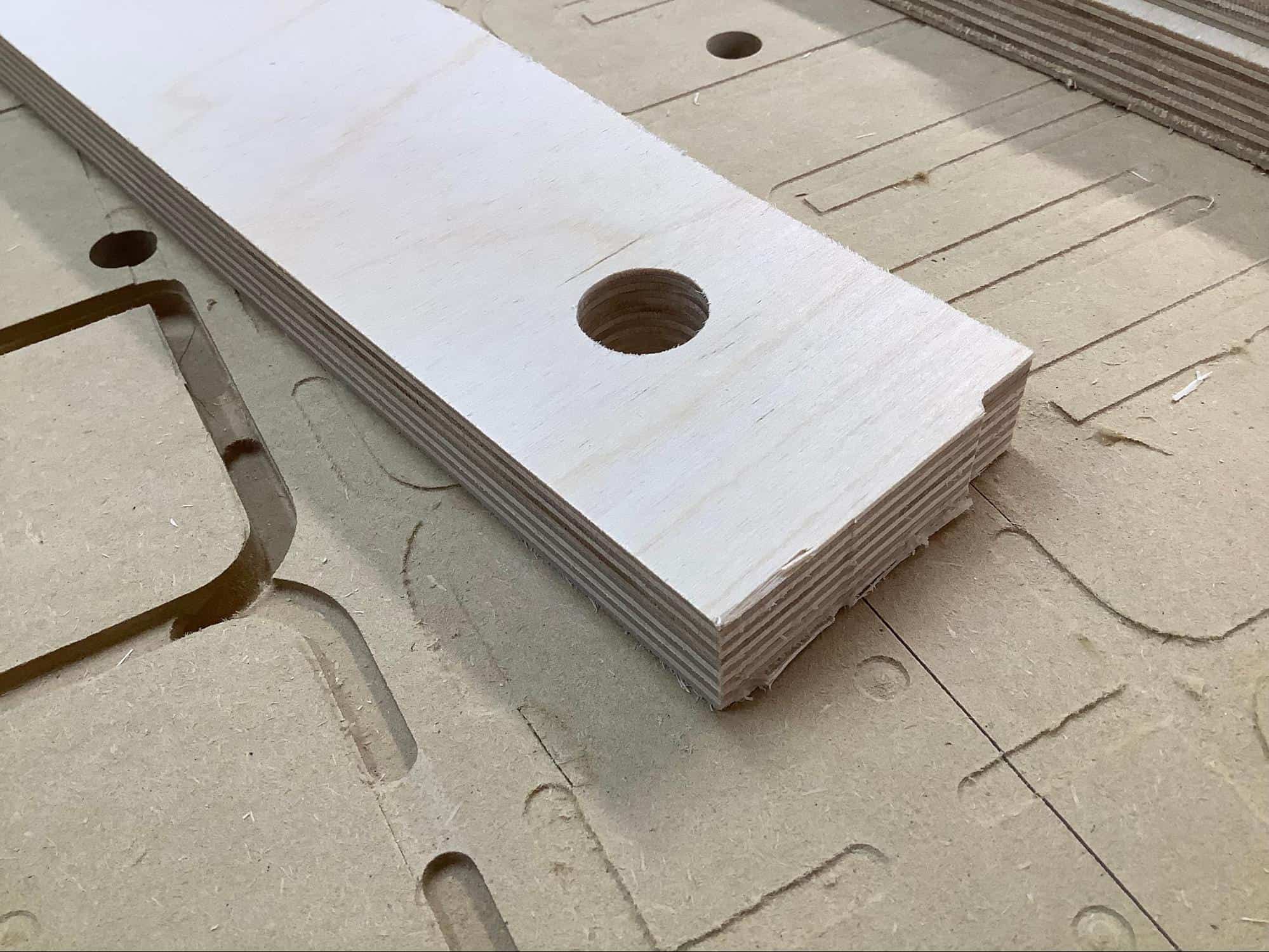 Image of a tenon joint where roundovers aren't to be used.
