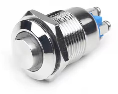 Image of stainless steel LED button.